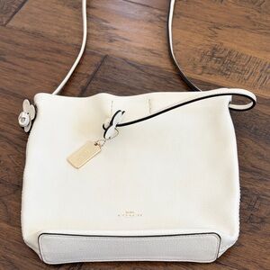 Coach Cream Leather Crossbody Bag